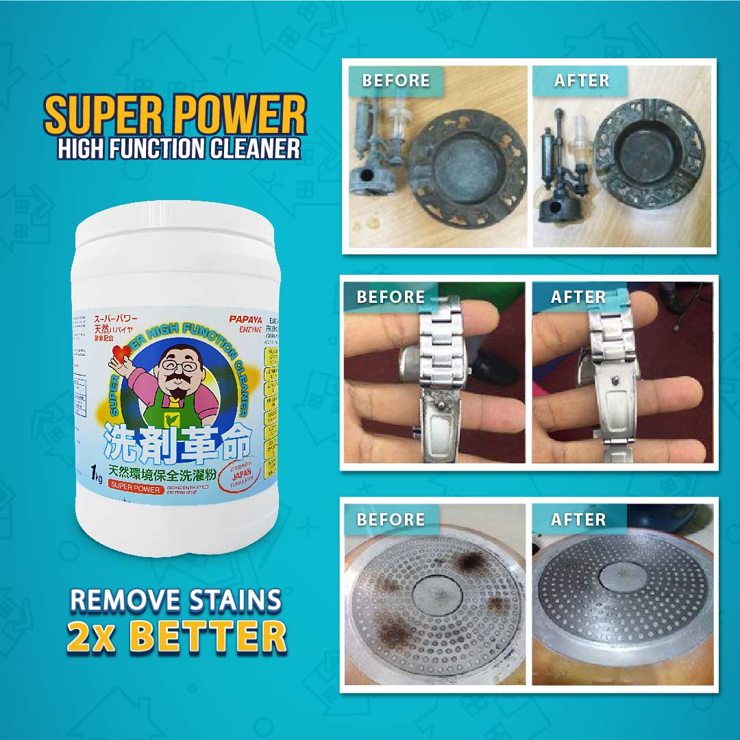 Multipurpose Super Power Cleaning Powder 1KG – Stain Removal & Deodorizing