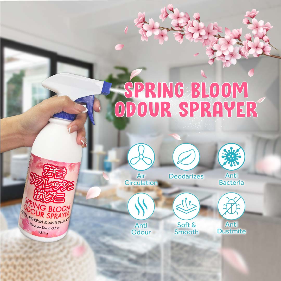 Spring Bloom Air Freshener Spray 380ML - Germ Kill & Fabric Freshener